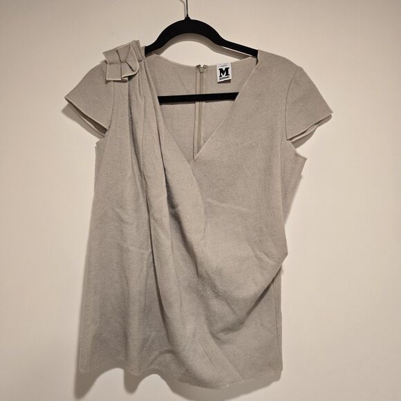 Missoni Top Wool Blend Made In Italy Tan Short Sleeve Small/Medium Designer Prep - Picture 1 of 12